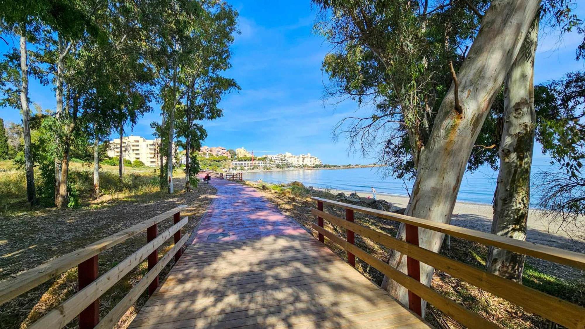 Апартаменты Junto A La Playa Del Cristo Cerca Del Puerto Эстепона Экстерьер фото