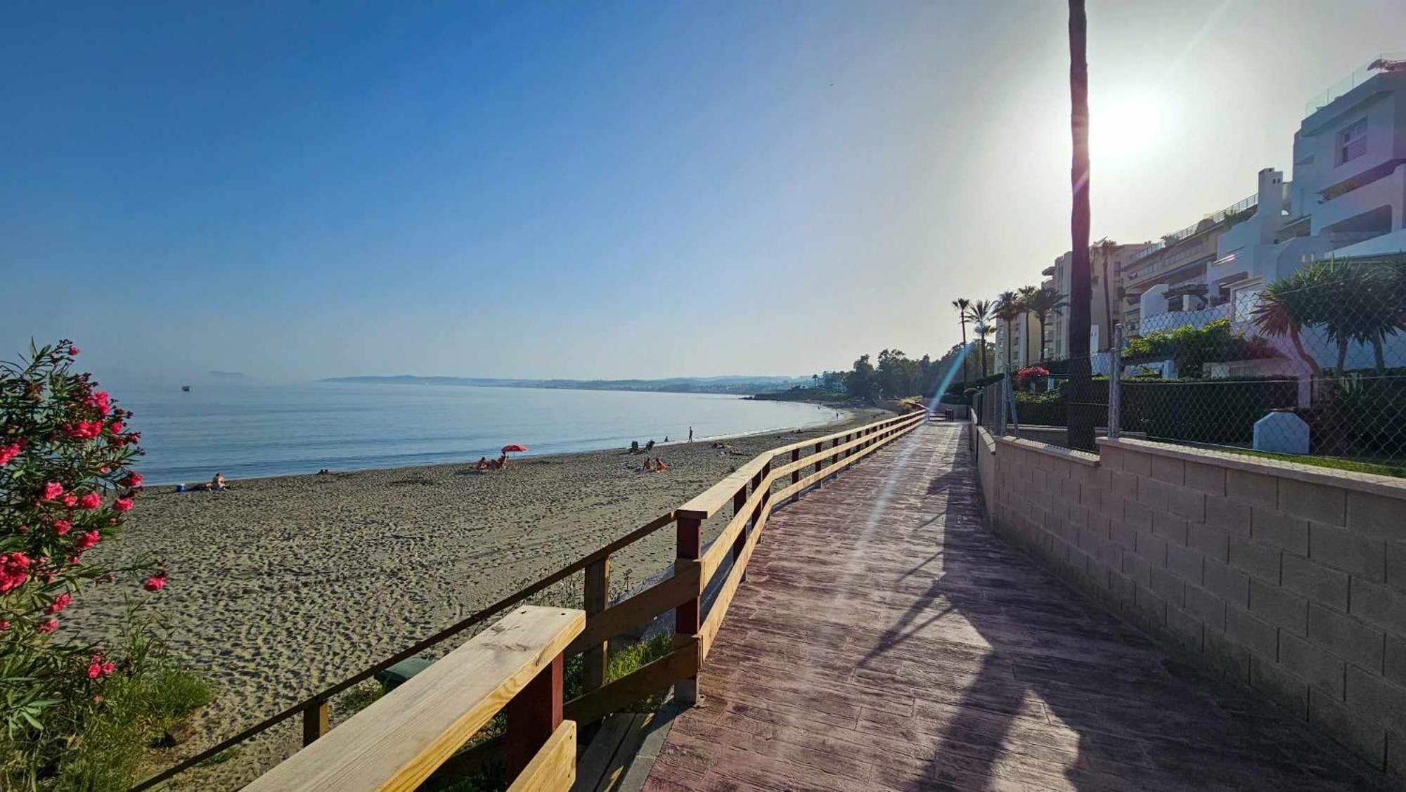 Апартаменты Junto A La Playa Del Cristo Cerca Del Puerto Эстепона Экстерьер фото