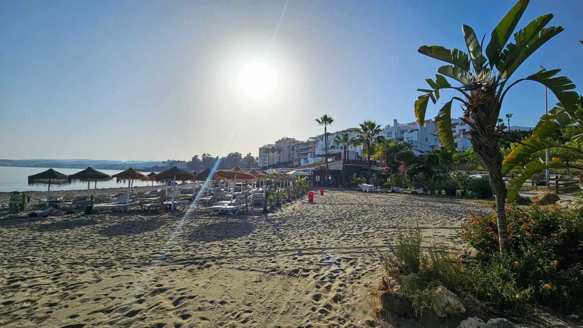 Апартаменты Junto A La Playa Del Cristo Cerca Del Puerto Эстепона Экстерьер фото